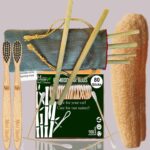 1 Bamboo Cotton ear buds/swabs |80 Stems |2 Kids bamboo tooth brush|2 Loufah/loofah Pads6 Bamboo Straw (8 inch) (PACK OF 11)