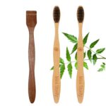 2 Adult bamboo tooth brush |1 Neem Tongue Scraper (PACK OF 3)
