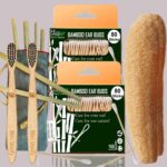 2 Bamboo Cotton Ear Buds/swabs |80 Stems |2 Kids Bamboo Tooth Brush|2 Loufah/loofah Pads6 Bamboo Straw (8 inch) (Pack of 12)