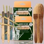 2 Bamboo Cotton Ear Buds 80 Stems/160 Swabs|2 Kids Bamboo toothbrush|2 Pure Neem Tongue Cleaner|2 Loufah/loofah Pad|6 Bamboo Straw8″)