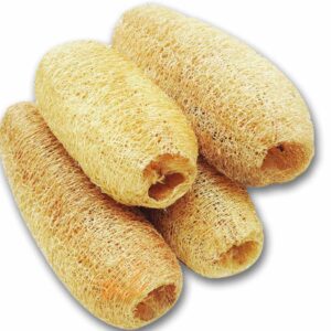 Natural Loufah Sponge Body Scrubber(15-20inch, Pack-4)