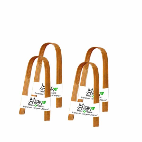 Bamboo Tongue Cleaner 4pc