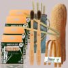 4 Bamboo Cotton ear buds/swabs|80 Stems|2 Adult bamboo tooth brushSoft Bristles,|2 bamboo tongue cleaner|2 Loofah Pad|6 Straw8")