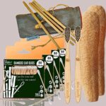 4 Bamboo Cotton ear buds/swabs |80 Stems |2 Kids bamboo tooth brush|2 Loufah/loofah Pads4 Bamboo Straw (8 inch) (PACK OF 12)
