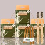 4 Bamboo Cotton ear buds/swabs|80 wood Stems/160 Swabs|2 Kids bamboo tooth brushCharcoal Soft Bristles,Natural,|2 bamboo tongue cleaner