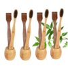 4 Bamboo toothbrush stand|4 Adult bamboo toothbrush|4 Pure Neem Tongue Cleaner/Tongue Scraper For Adult & Kids(PACK12)