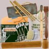 4 Bamboo Cotton Ear Buds 80 Stems|1 Kids bamboo toothbrush|1 bamboo travel case|1 Pure Neem Tongue Cleaner|2 Oval Loofah|4 Straw8inch)