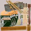 4 Bamboo Cotton Ear Buds 80 Stems/160 Swabs|2 Kids bamboo toothbrush|1 bamboo travel case|1 Pure Neem Tongue Cleaner|2 Oval Loofah|4 straw