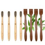 4 kids bamboo tooth brush |4 Neem Tongue Scraper (PACK OF 8)