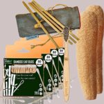 4 Bamboo Cotton ear buds/swabs |80 Stems |1 Kids bamboo tooth brush|2 Loufah/loofah Pads4 Bamboo Straw (8 inch) (PACK OF 11)