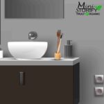 Bamboo Stand |Toothbrush Holder, Natural Bamboo Holds Toothbrush for Kids & Adults(Pack of 1 )