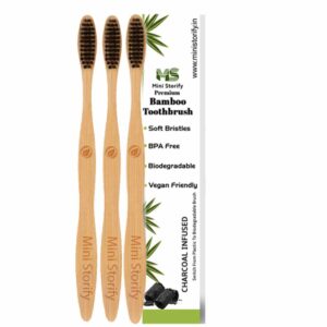 3 adult Bamboo Toothbrush