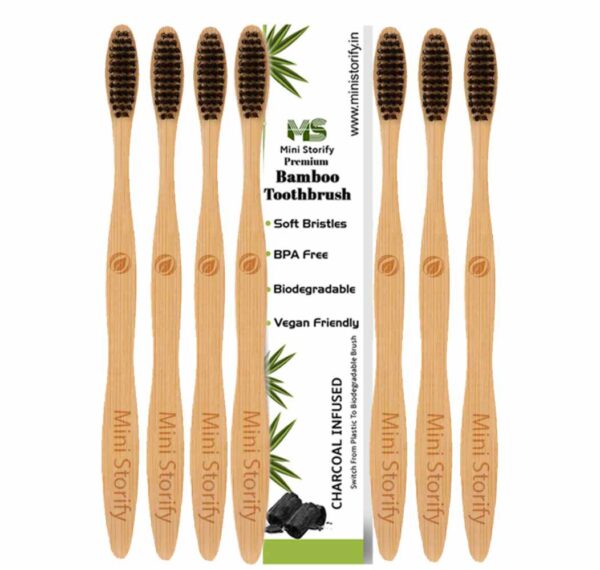 7 adult Bamboo Toothbrush