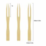 Bamboo Fruit Fork 9cm (3.5″) Set of 4(280 Sticks)