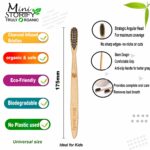 1 Bamboo Cotton Ear bud/swab|80 Wood stem/160 Swab|1 Kids Bamboo toothbrush|1 Bamboo Tongue Cleaner (Pack3)