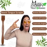2 Adult bamboo tooth brush |2 Neem Tongue Scraper (PACK OF 4)