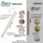 4 Bamboo Cotton Ear Buds 80 Stems/160 Swabs|2 Kids bamboo toothbrush|1 bamboo travel case|1 Pure Neem Tongue Cleaner|2 Oval Loofah|4 straw