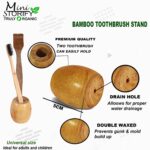 1 Bamboo toothbrush stand |1 Adult & 1 Kids bamboo toothbrush Charcoal Soft Bristles, |1 Neem Tongue Scraper (PACK3)