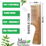 1 Neem Beard & 1 Handle Comb 1 Kids bamboo toothbrush1 Bamboo tongue cleaner