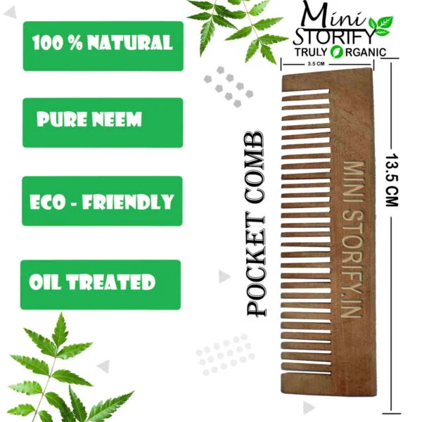 1 Neem Pocket & 1 Shampu Comb 1 Kids bamboo toothbrush1 Neem tongue Cleaner - Image 2