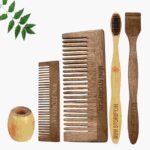 1 Neem Pocket & 1 Shampu Comb 1 Adult bamboo toothbrush1 Neem tongue Cleaner1 Bamboo brush stand