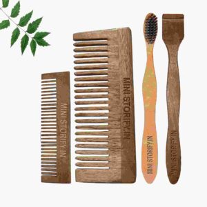 1 Neem Pocket & 1 Shampu Comb 1 Neem adult toothbrush1 Neem tongue Cleaner