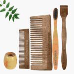 1 Neem Pocket & 1 Shampu Comb 1 Neem kids toothbrush1 Neem tongue Cleaner1 Bamboo brush stand