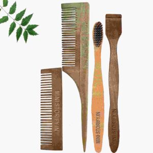 1 Neem Pocket & 1 Tail Comb 1 Neem kids toothbrush1 Neem tongue Cleaner