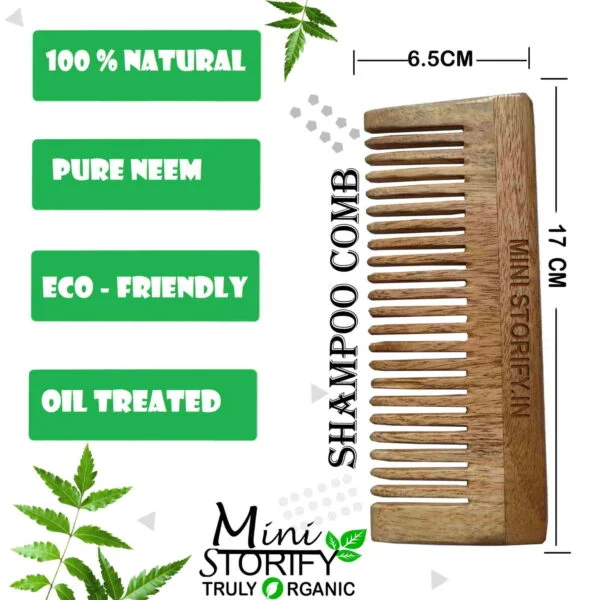 1 Neem Pocket & 1 Shampu Comb 1 Kids bamboo toothbrush1 Neem tongue Cleaner - Image 3