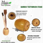 1 Neem Beard Comb 1 Adult bamboo toothbrush1 Bamboo tongue cleaner1 Bamboo brush stand