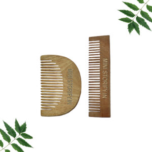 1 Neem Beard & 1 Pocket Comb Pack of 2