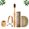 1.Neem.Beard.&.1.Pocket.Comb.1.Adult.bamboo.toothbrush1.Bamboo.tongue.cleaner1.Bamboo.brush.stand