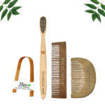 1 Neem Beard & 1 Pocket Comb 1 Kids bamboo toothbrush1 Bamboo tongue cleaner