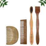 1 Neem Beard & 1 Pocket Comb 1 Neem adult toothbrush1 Neem tongue Cleaner