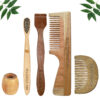 1.Neem.Beard.&.1.Handle.Comb.1.Kids.bamboo.toothbrush1.Neem.tongue.Cleaner1.Bamboo.brush.stand