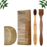 1 Neem Beard & 1 Shampu Comb 1 Adult bamboo toothbrush1 Neem tongue Cleaner