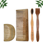 1 Neem Beard & 1 Shampu Comb 1 Neem adult toothbrush1 Neem tongue Cleaner