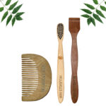 1 Neem Beard Comb 1 Kids bamboo toothbrush1 Neem tongue Cleaner