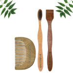1 Neem Beard Comb 1 Neem adult toothbrush1 Neem tongue Cleaner