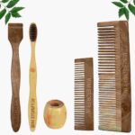 1 Neem Dressing & 1 Pocket Comb 1 Adult bamboo toothbrush1 Neem tongue Cleaner1 Bamboo brush stand