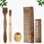 1 Neem Dressing & 1 Pocket Comb 1 Kids bamboo toothbrush1 Neem tongue Cleaner1 Bamboo brush stand