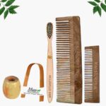 1 Neem Dressing & 1 Pocket Comb 1 Kids bamboo toothbrush1 Bamboo tongue cleaner1 Bamboo brush stand