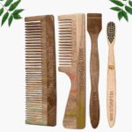 1 Neem Dressing & 1 Handle Comb 1 Kids bamboo toothbrush1 Neem tongue Cleaner