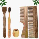 1 Neem Dressing & 1 Handle Comb 1 Neem adult toothbrush 1 Neem tongue Cleaner 1stand