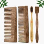 1 Neem Dressing & 1 Shampu Comb 1 Adult bamboo toothbrush1 Neem tongue Cleaner