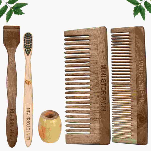 1.Neem.Dressing.&.1.Shampu.Comb.1.Kids.bamboo.toothbrush1.Neem.tongue.Cleaner1.Bamboo.brush.stand