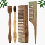1 Neem Dressing & 1 Tail Comb 1 Adult bamboo toothbrush1 Neem tongue Cleaner