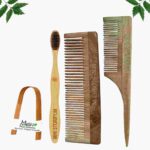 1 Neem Dressing & 1 Tail Comb 1 Adult bamboo toothbrush1 Bamboo tongue cleaner