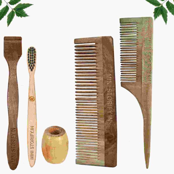 1.Neem.Dressing.&.1.Tail.Comb.1.Kids.bamboo.toothbrush1.Neem.tongue.Cleaner1.Bamboo.brush.stand