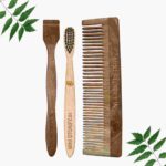 1 Neem Dressing Comb 1 Kids bamboo toothbrush1 Neem tongue Cleaner